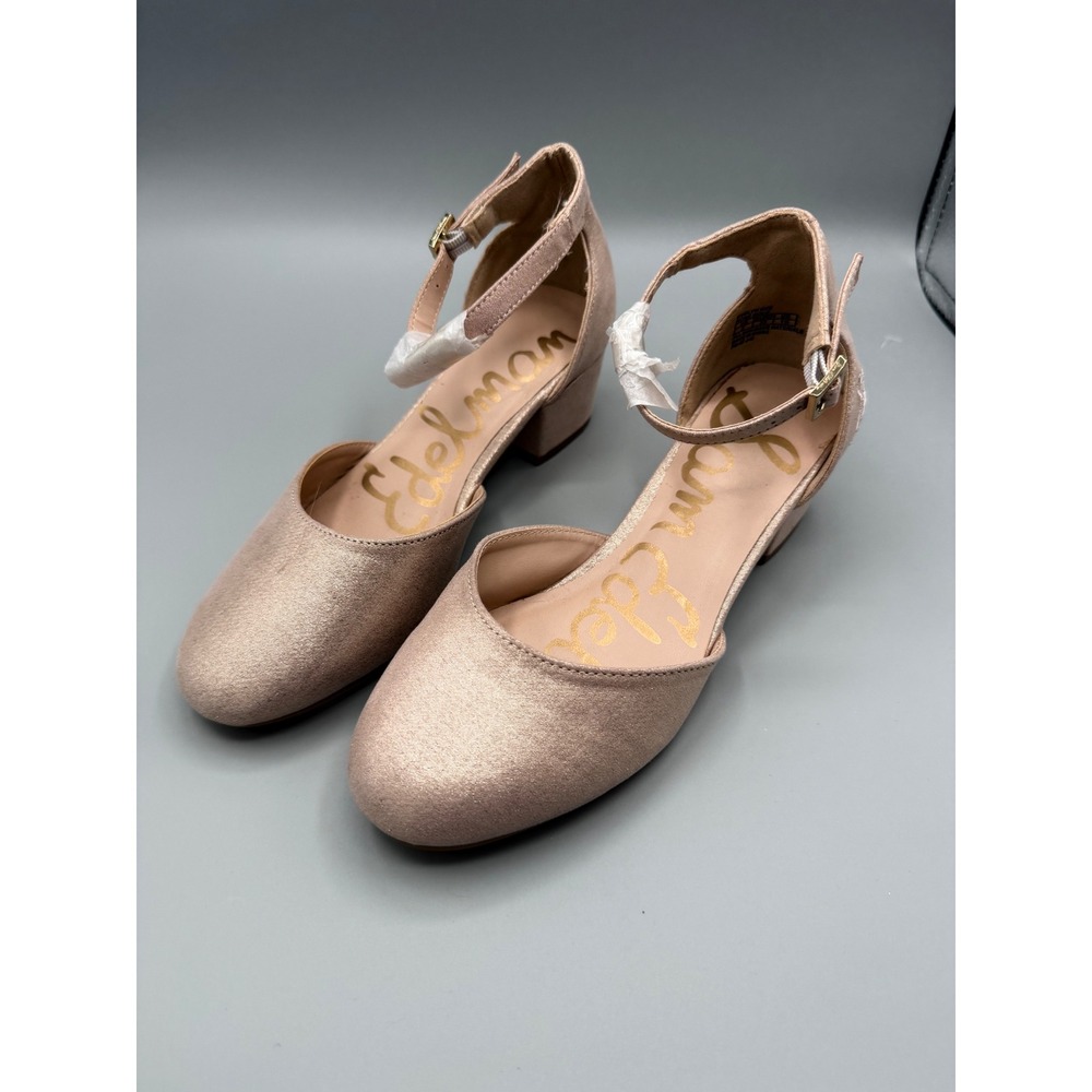 Sam Edelman Evelyn Sue Girls Rose Gold Metallic Heel  Size 2